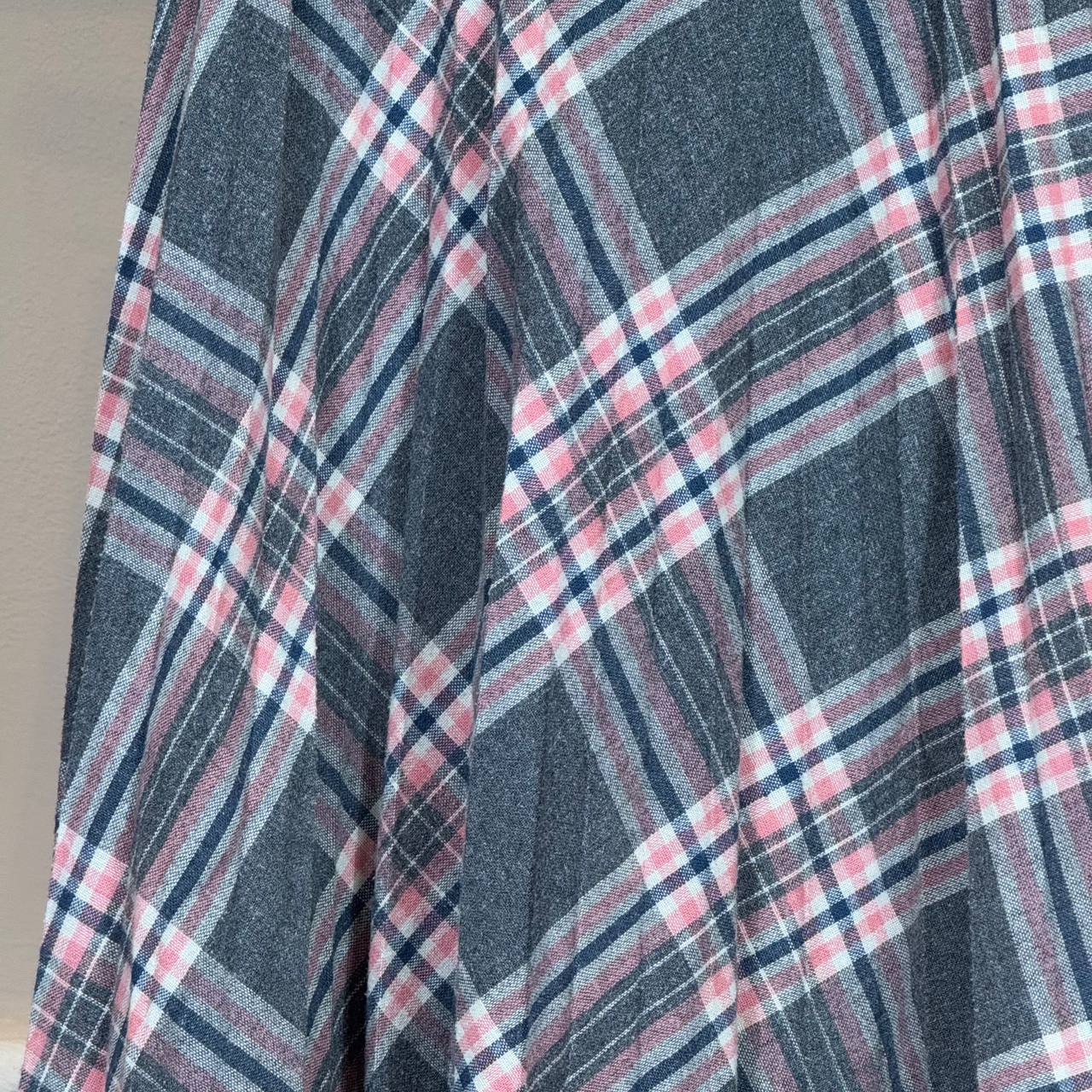 gonna tartan plissettata