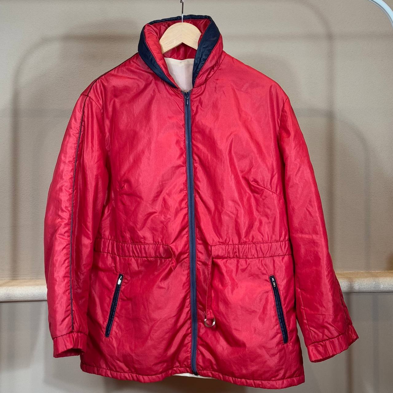 giacca da sci anni '70 rosso